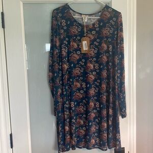 NATURAL LIFE Floral Blue Dress